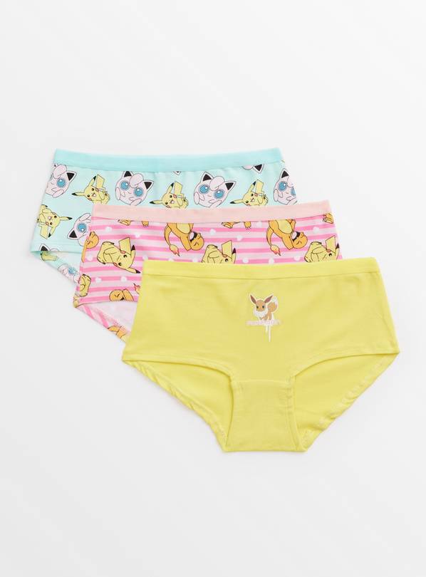 Pokemon Shorts-Style Briefs 3 Pack  8-9 years